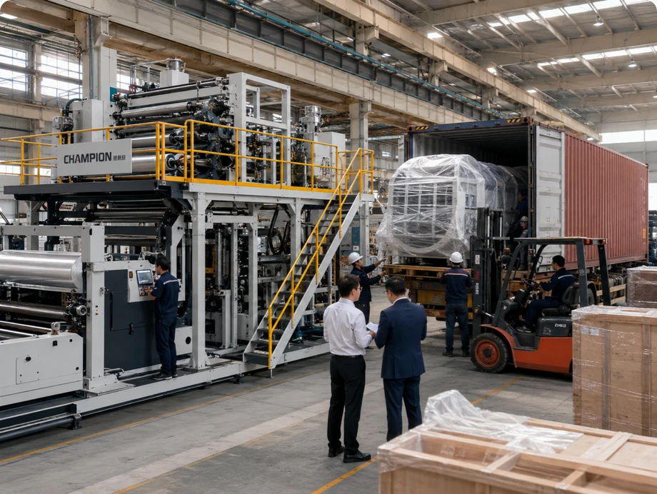 CHAMPION equipment prepared for shipment to international projects