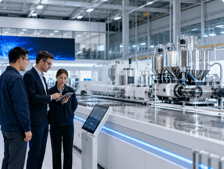 CHAMPION complete plastic sheet extrusion equipment manufacturing facility