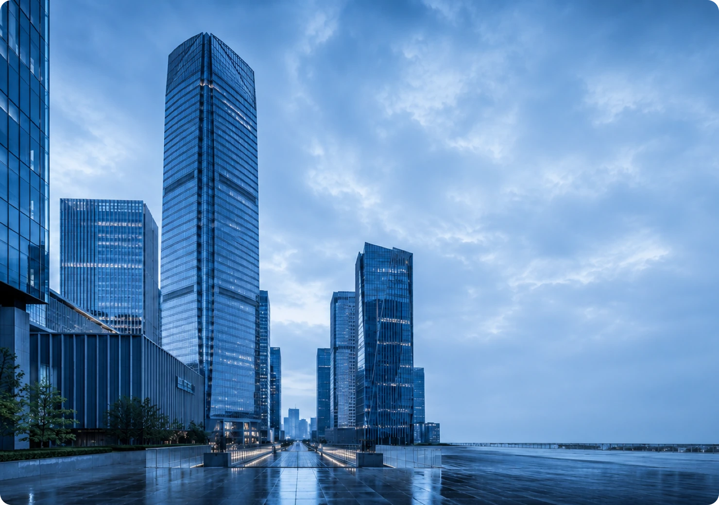 Modern architecture representing CHAMPION’s global vision